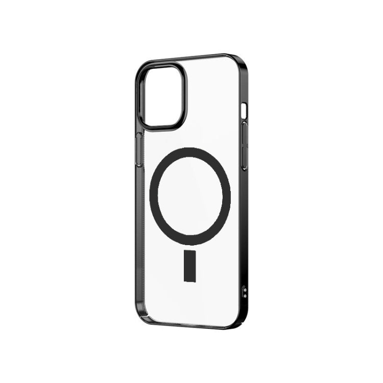 Magsafe Magnetic PC Electroplating Transparent Protective Phone Case, For iPhone 12 Pro
