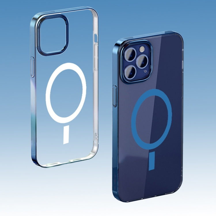 Magsafe Magnetic PC Electroplating Transparent Protective Phone Case, For iPhone 12 Pro