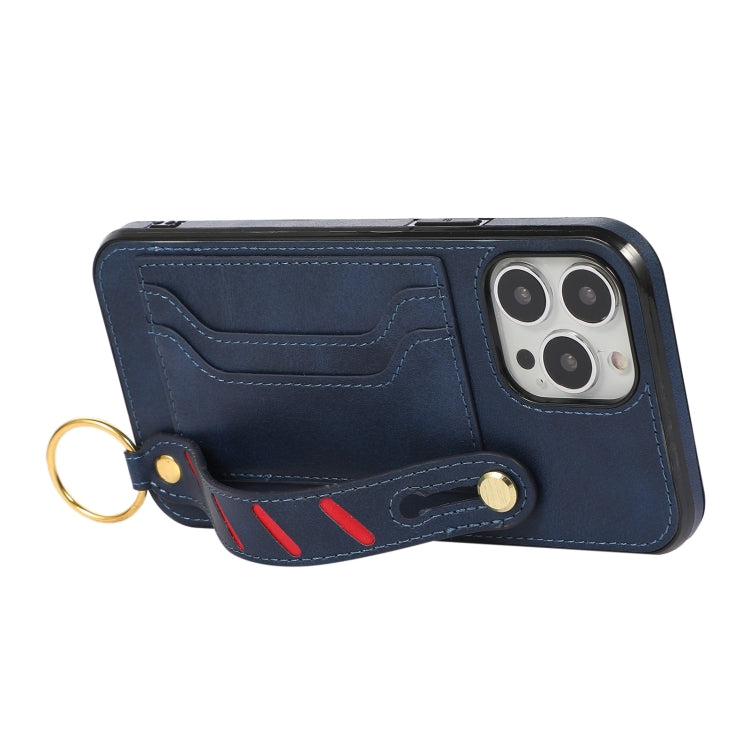 Étui portefeuille en cuir avec bracelet pour iPhone 14 Pro Max, iPhone 14 Pro, iPhone 14, iPhone 14 Plus