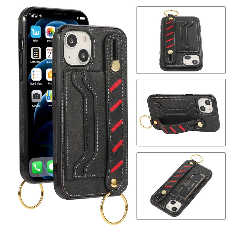 Wristband Wallet Leather Phone Case, For iPhone 14 Pro Max, For iPhone 14 Pro, For iPhone 14, For iPhone 14 Plus