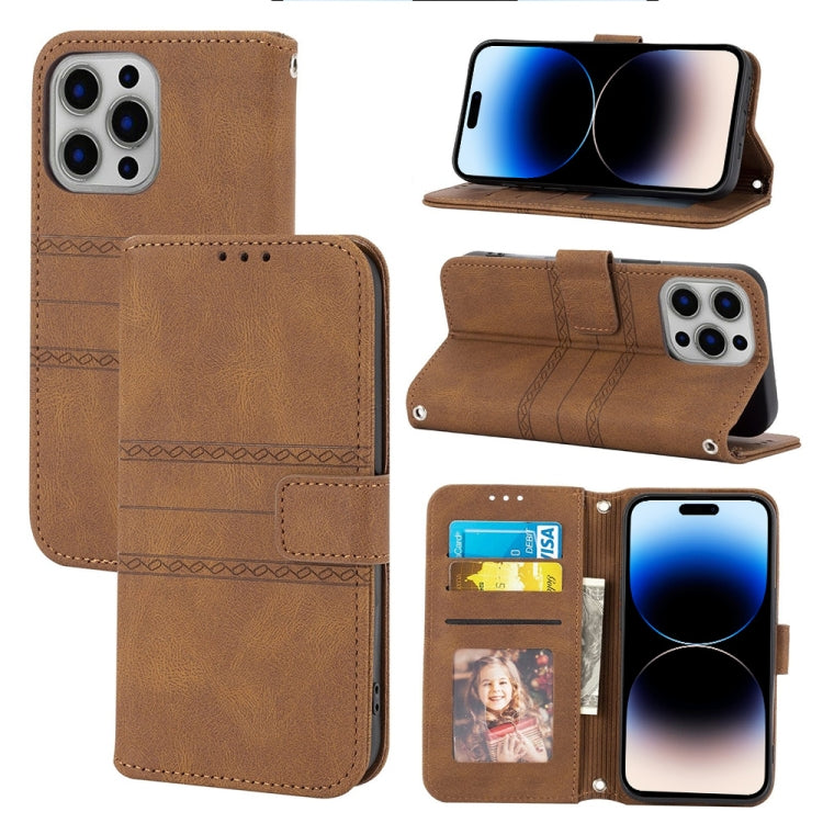 Embossed Striped Magnetic Case, For iPhone 14 Pro Max, For iPhone 14 Pro, For iPhone 14, For iPhone 14 Plus