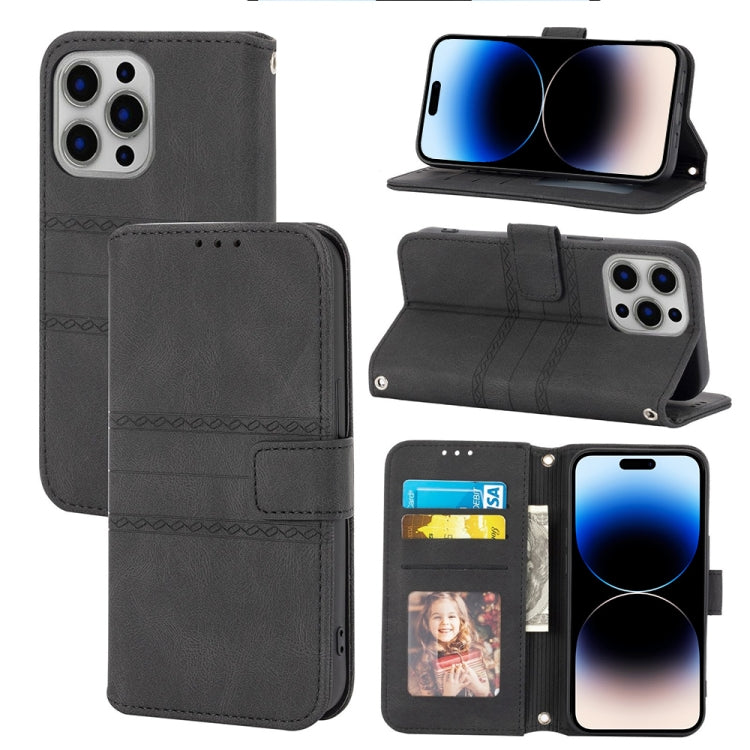 Embossed Striped Magnetic Case, For iPhone 14 Pro Max, For iPhone 14 Pro, For iPhone 14, For iPhone 14 Plus