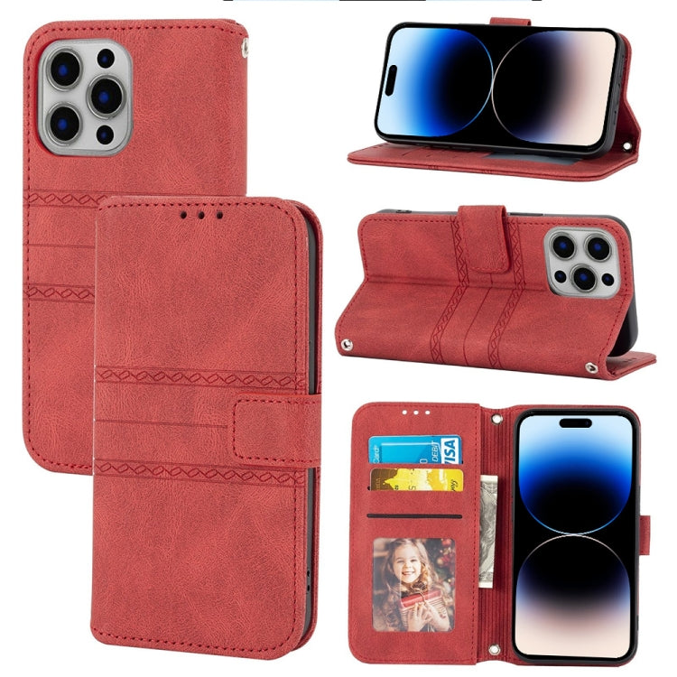 Embossed Striped Magnetic Case, For iPhone 14 Pro Max, For iPhone 14 Pro, For iPhone 14, For iPhone 14 Plus