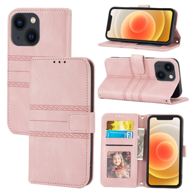 Embossed Striped Magnetic Case, For iPhone 14 Pro Max, For iPhone 14 Pro, For iPhone 14, For iPhone 14 Plus