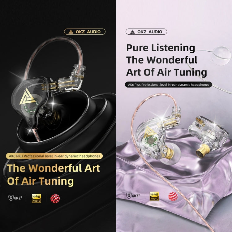 QKZ AK6 PLUS HiFi Bass Detachable Audio Cable Dynamic Heavy Bass Wired Earphone