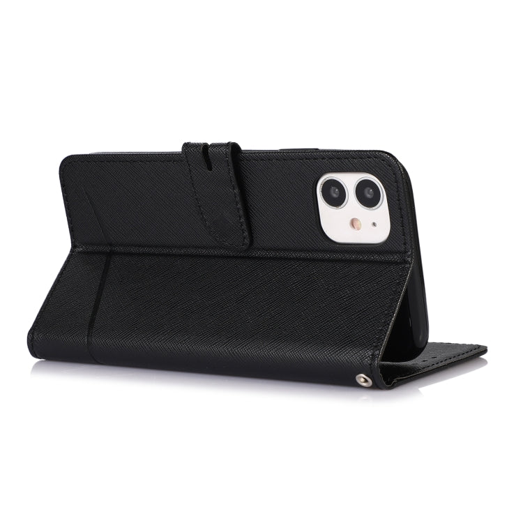 Cross Texture Horizontal Flip Leather Phone Case, For iPhone 11