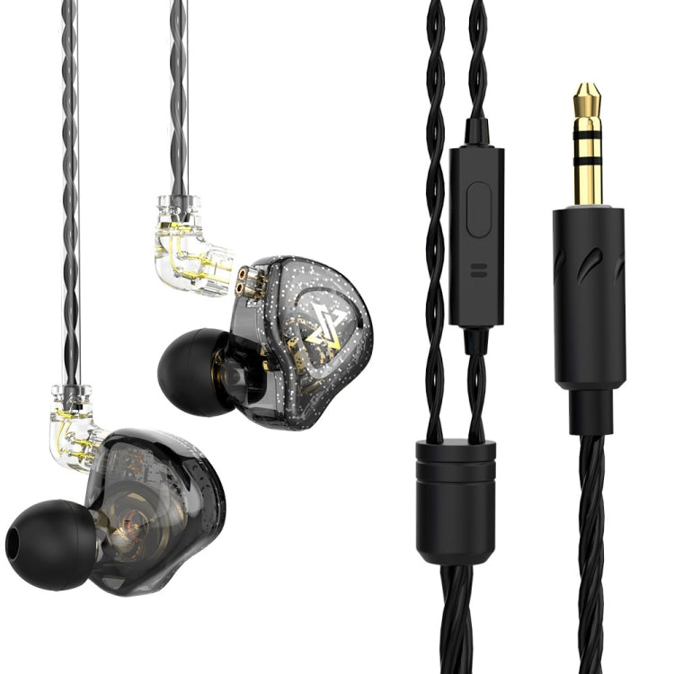 QKZ AK6 MAX In-ear Dynamic Subwoofer Wire-controlled Earphone, Standard Version, with Mic Version