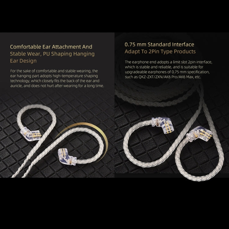 QKZ A1 Four-strand Silver-plated Wired Earphone