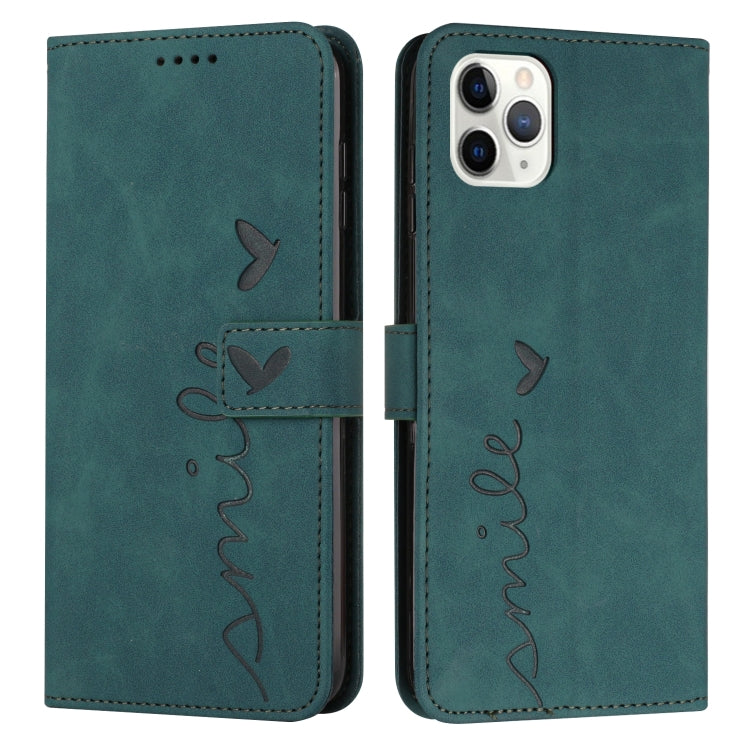 Skin Feel Heart Pattern Leather Phone Case