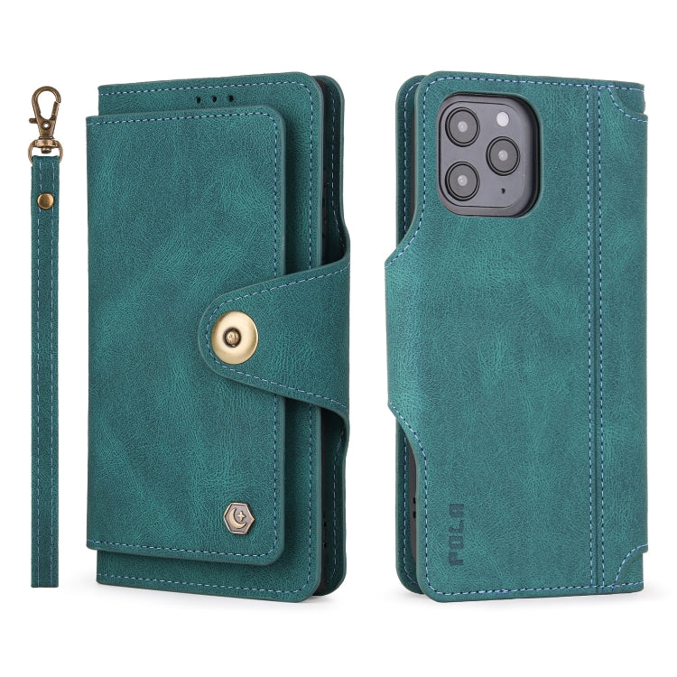 POLA 9 Card-slot Oil Side Leather Phone Case