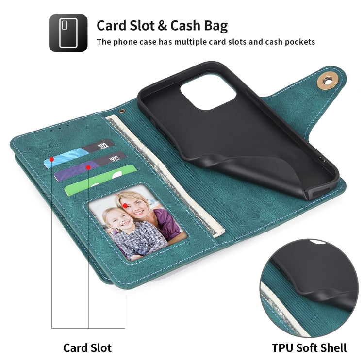 POLA 9 Card-slot Oil Side Leather Phone Case