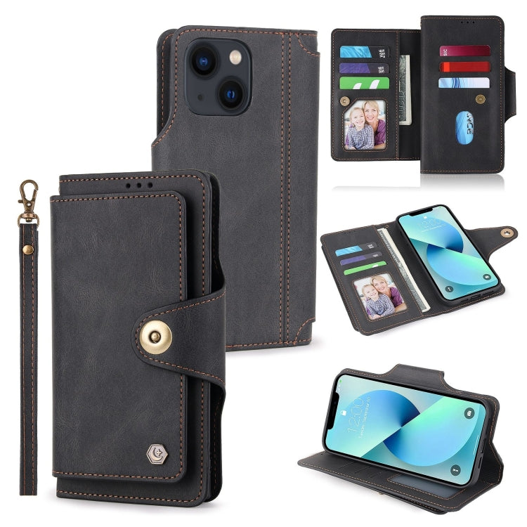 POLA 9 Card-slot Oil Side Leather Phone Case