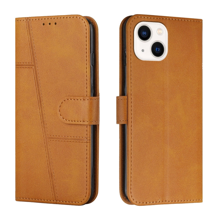 Stitching Calf Texture Buckle Leather Phone Case