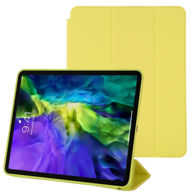Étui en cuir intelligent à rabat horizontal 3 volets avec fonction veille/réveil et support, pour iPad Pro 11 pouces (2020/2021), pour iPad Pro 11 pouces (2020), pour iPad Pro 12,9 pouces (2020/2021), pour iPad Pro 12,9 pouces (2020)