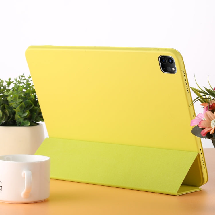 Étui en cuir intelligent à rabat horizontal 3 volets avec fonction veille/réveil et support, pour iPad Pro 11 pouces (2020/2021), pour iPad Pro 11 pouces (2020), pour iPad Pro 12,9 pouces (2020/2021), pour iPad Pro 12,9 pouces (2020)