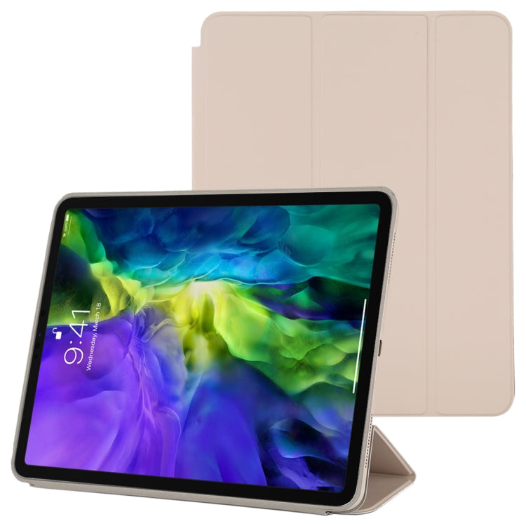 Étui en cuir intelligent à rabat horizontal 3 volets avec fonction veille/réveil et support, pour iPad Pro 11 pouces (2020/2021), pour iPad Pro 11 pouces (2020), pour iPad Pro 12,9 pouces (2020/2021), pour iPad Pro 12,9 pouces (2020)