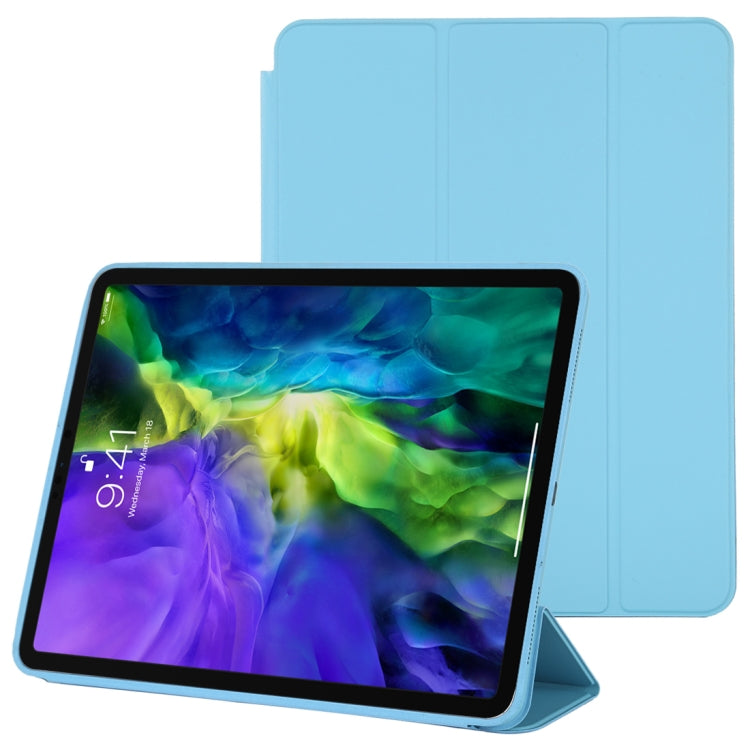 Étui en cuir intelligent à rabat horizontal 3 volets avec fonction veille/réveil et support, pour iPad Pro 11 pouces (2020/2021), pour iPad Pro 11 pouces (2020), pour iPad Pro 12,9 pouces (2020/2021), pour iPad Pro 12,9 pouces (2020)