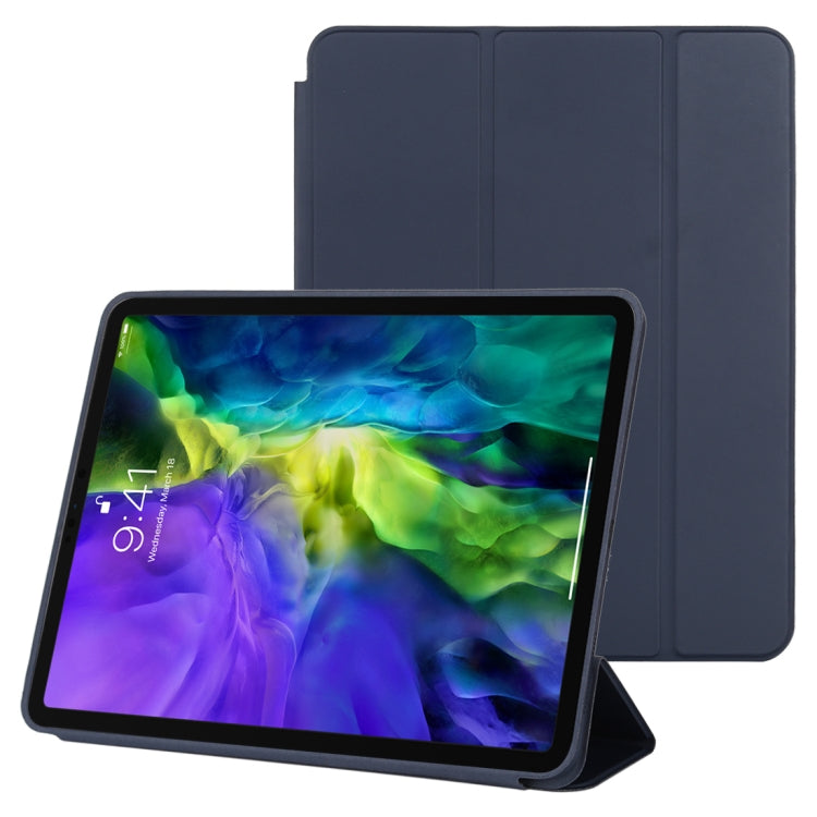 Étui en cuir intelligent à rabat horizontal 3 volets avec fonction veille/réveil et support, pour iPad Pro 11 pouces (2020/2021), pour iPad Pro 11 pouces (2020), pour iPad Pro 12,9 pouces (2020/2021), pour iPad Pro 12,9 pouces (2020)