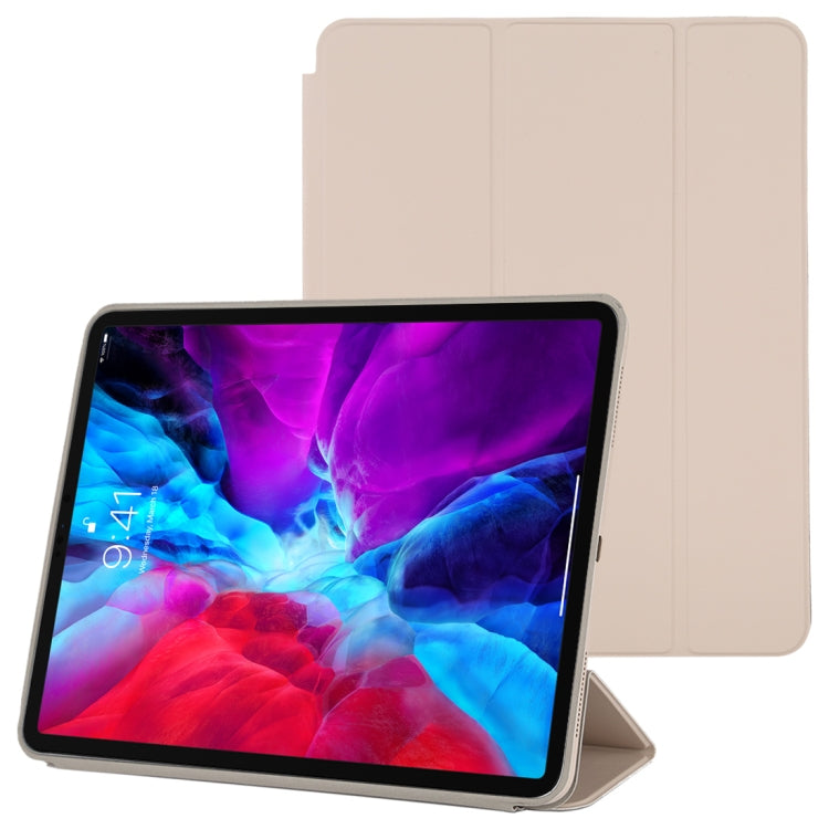 Étui en cuir intelligent à rabat horizontal 3 volets avec fonction veille/réveil et support, pour iPad Pro 11 pouces (2020/2021), pour iPad Pro 11 pouces (2020), pour iPad Pro 12,9 pouces (2020/2021), pour iPad Pro 12,9 pouces (2020)