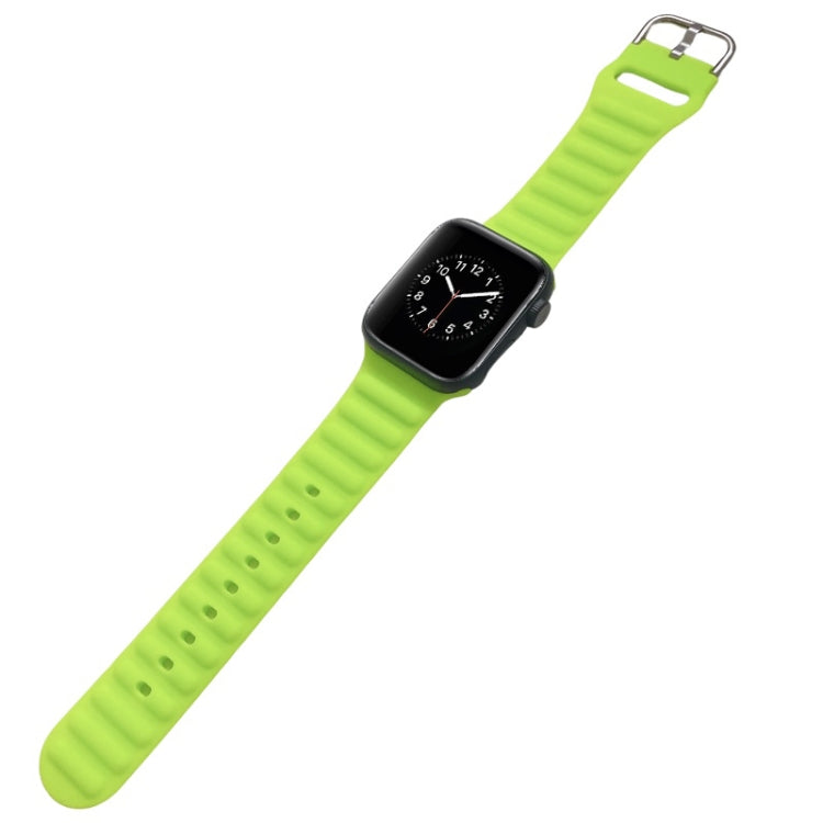 Single Color Silicone Watch Band For Apple Watch Series, 7 45mm / 6&SE&5&4 44mm / 3&2&1 42mm, 7 41mm / 6&SE&5&4 40mm / 3&2&1 38mm