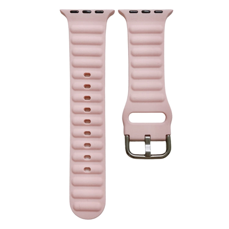 Single Color Silicone Watch Band For Apple Watch Series, 7 45mm / 6&SE&5&4 44mm / 3&2&1 42mm, 7 41mm / 6&SE&5&4 40mm / 3&2&1 38mm