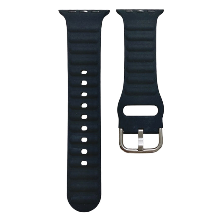 Single Color Silicone Watch Band For Apple Watch Series, 7 45mm / 6&SE&5&4 44mm / 3&2&1 42mm, 7 41mm / 6&SE&5&4 40mm / 3&2&1 38mm