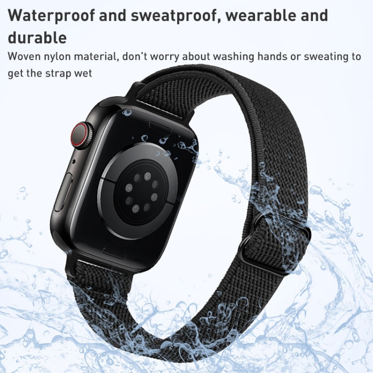 Small Waist Nylon Watch Band For Apple Watch Series, 7 45mm / 6&SE&5&4 44mm / 3&2&1 42mm