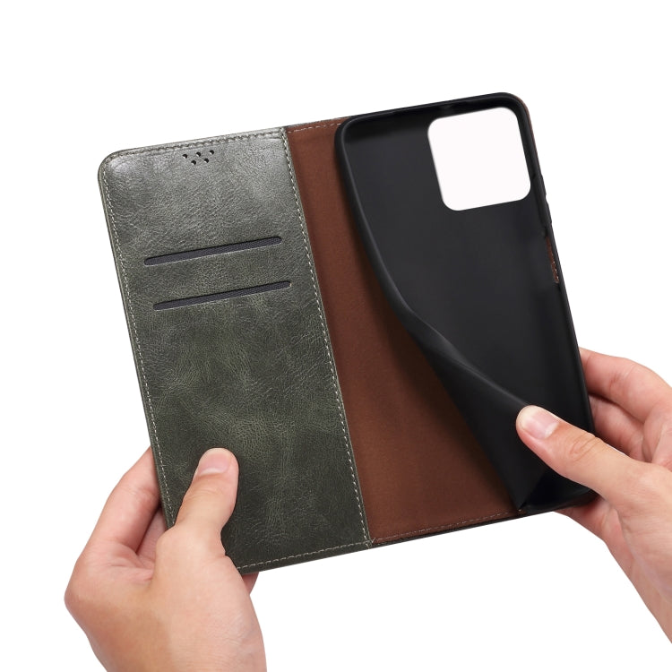 Simple Wax Crazy Horse Texture Horizontal Flip Leather Case