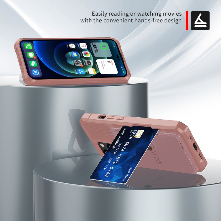 Magnetic Wallet Card Bag Leather Phone Case