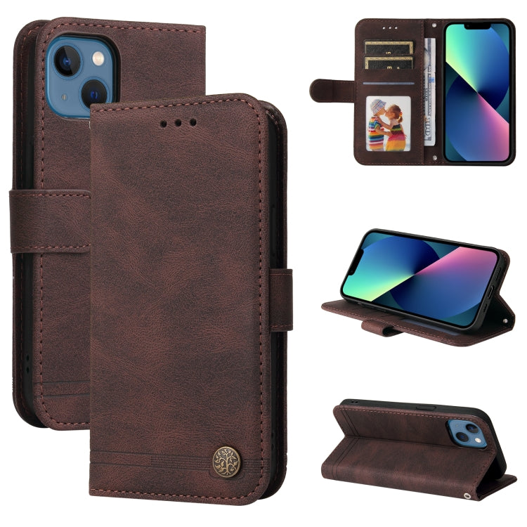 Skin Feel Life Tree Leather Case