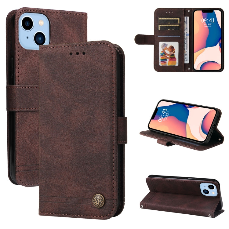 Skin Feel Life Tree Leather Case