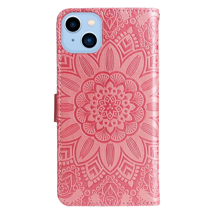 Embossed Sunflower Leather Phone Case