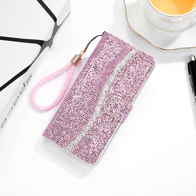 Glitter Powder Horizontal Flip Leather Phone Case