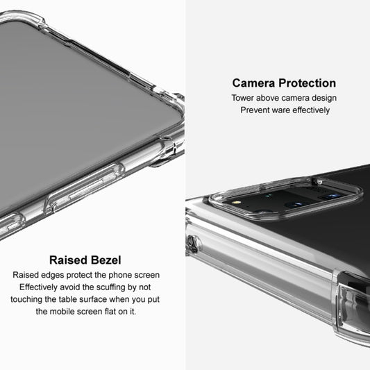 Durable TPU phone case with shock-absorbing airbag corners, LG V60 compatible