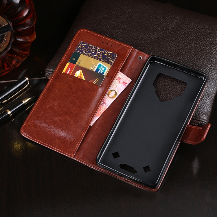idewei Crazy Horse Texture Horizontal Flip Leather Case with Holder & Card Slots & Wallet