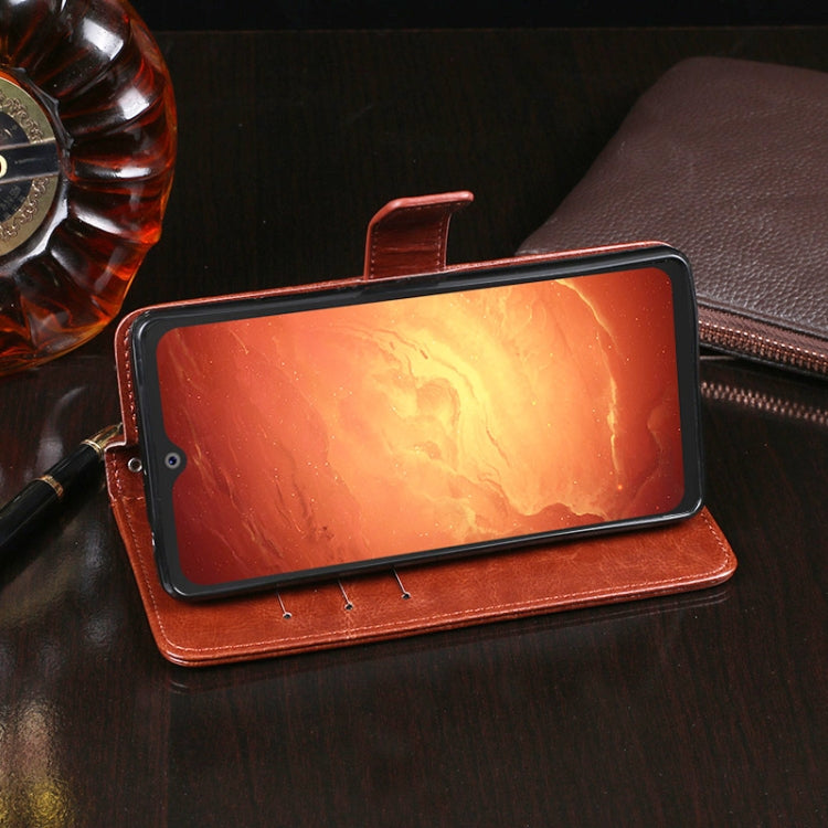 idewei Crazy Horse Texture Horizontal Flip Leather Case with Holder & Card Slots & Wallet
