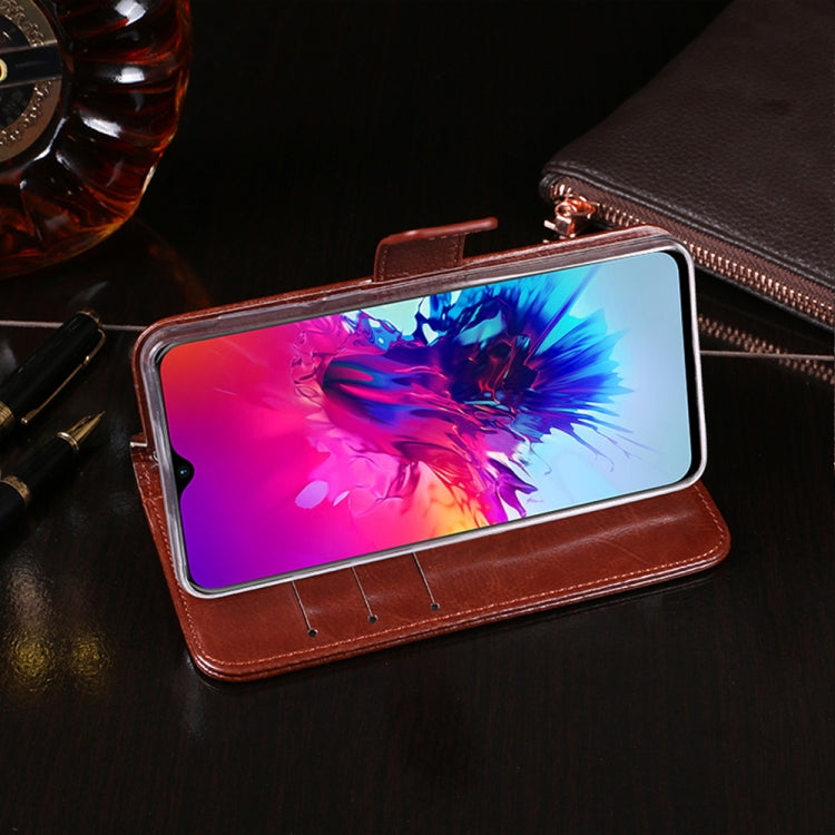 idewei Crazy Horse Texture Horizontal Flip Leather Case with Holder & Card Slots & Wallet