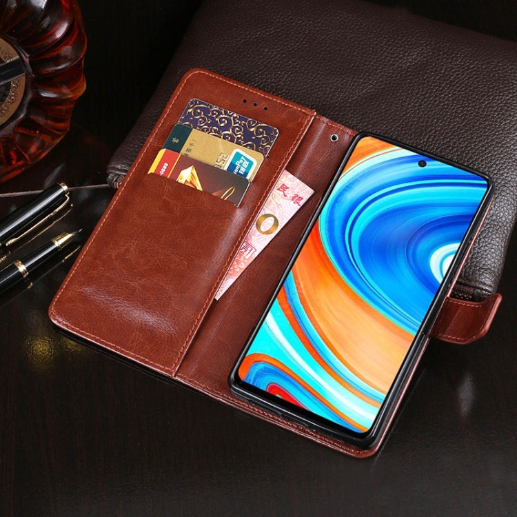 idewei Crazy Horse Texture Horizontal Flip Leather Case with Holder & Card Slots & Wallet