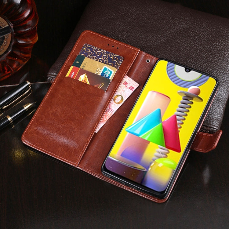 idewei Crazy Horse Texture Horizontal Flip Leather Case with Holder & Card Slots & Wallet