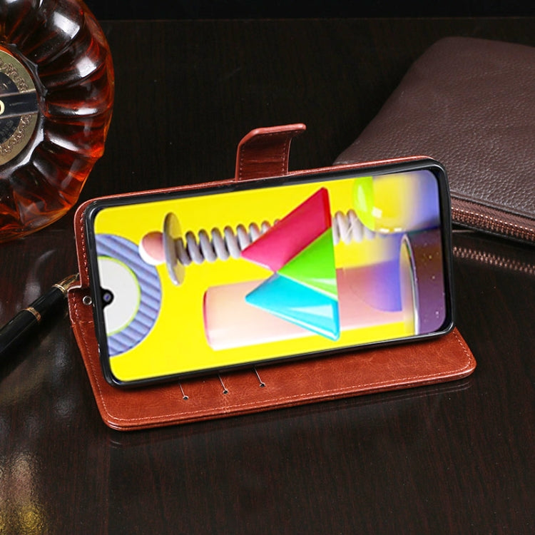 idewei Crazy Horse Texture Horizontal Flip Leather Case with Holder & Card Slots & Wallet