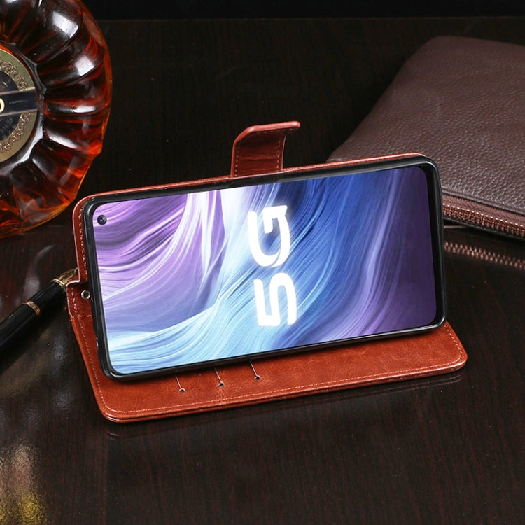 idewei Crazy Horse Texture Horizontal Flip Leather Case with Holder & Card Slots & Wallet