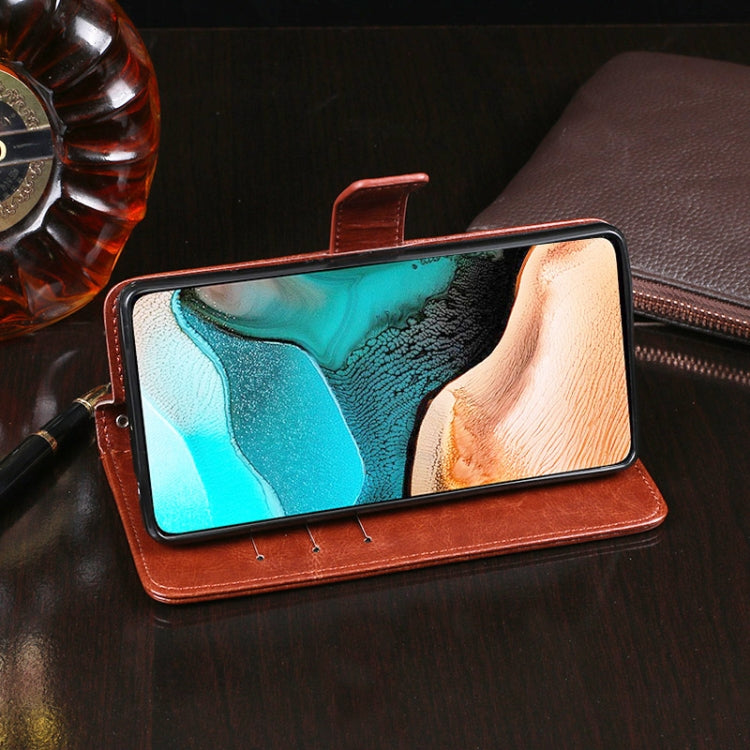idewei Crazy Horse Texture Horizontal Flip Leather Case with Holder & Card Slots & Wallet