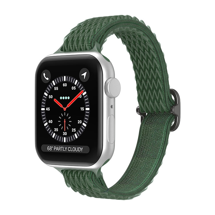 Wave Small Waist Nylon Watch Band For Apple Watch Series, 7 45mm / 6&SE&5&4 44mm / 3&2&1 42mm, 7 41mm / 6&SE&5&4 40mm / 3&2&1 38mm