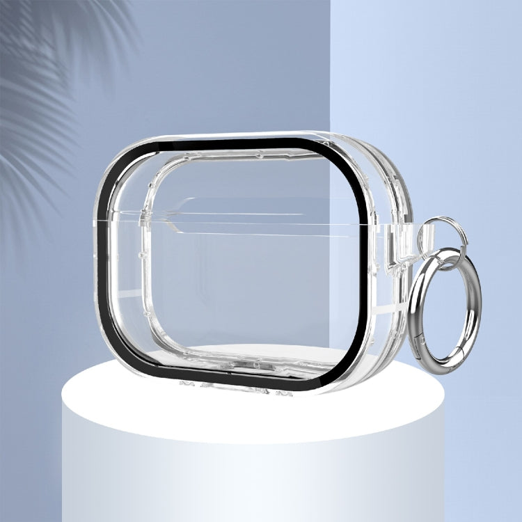 Étui antichute pour écouteurs sans fil avec cadre photo bicolore en PC et TPU, avec crochet, pour AirPods 1/2 et AirPods Pro