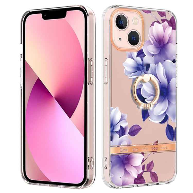 Ring IMD Flowers TPU Phone Case, For iPhone 14, For iPhone 14 Plus, For iPhone 14 Pro, For iPhone 14 Pro Max