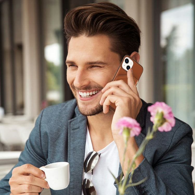 Coque arrière antichoc en PU + TPU + PC au toucher peau