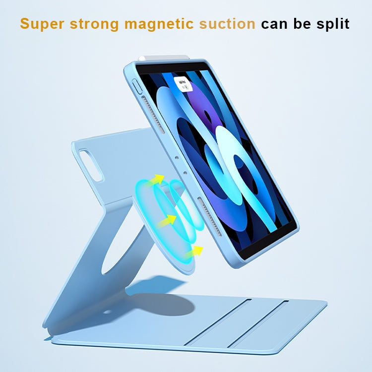 Front Stand Rotating Clear Back Smart Tablet Case, For iPad Pro 12.9 2018 / 2020 / 2021