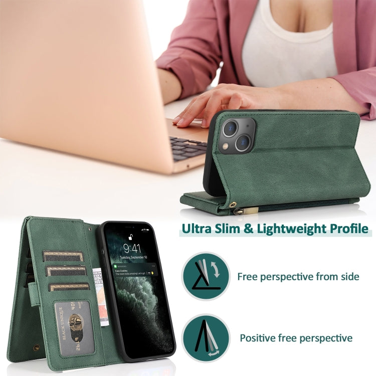 Zipper Wallet Bag Leather Case