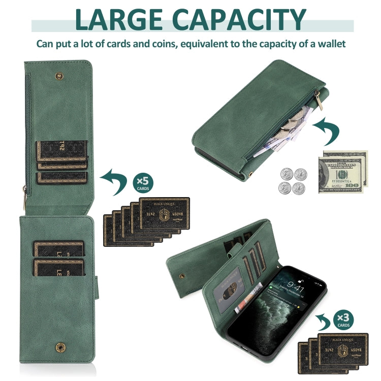 Zipper Wallet Bag Leather Case