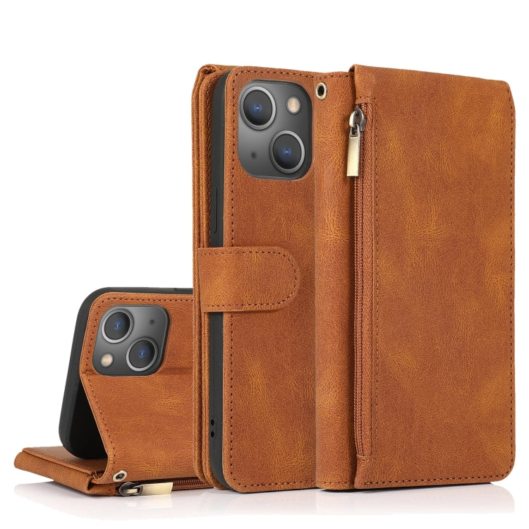 Zipper Wallet Bag Leather Case